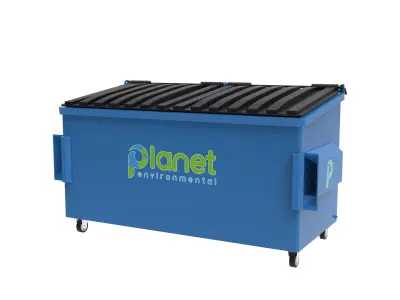 2-yard dumpster  Low-poly 3D model