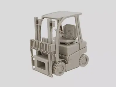 Industrial Factory Forklift Battery Box for 3D print 3D model