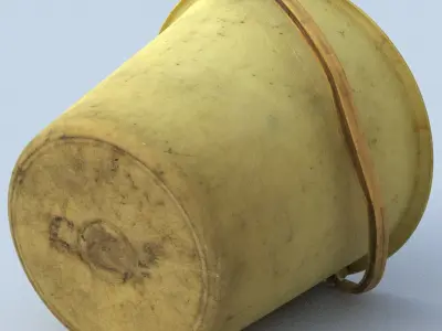 Bucket Low SM Low-poly 3D model