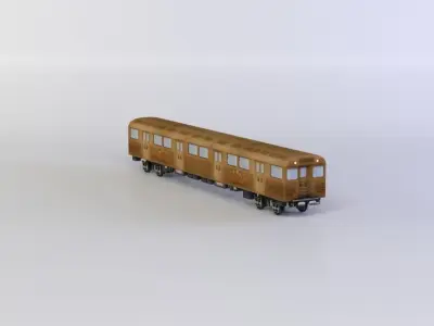 Subway train1 Low-poly 3D model
