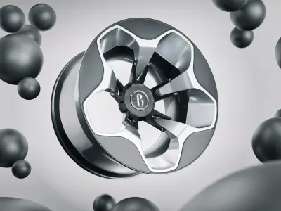Bous J-1  Concept Rim Low-poly 3D model