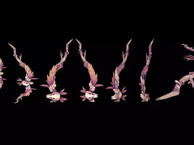 Bow - Weapon Low-poly 3D model