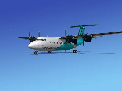 Dehavilland DHC-7 Freeman Charter 3D model