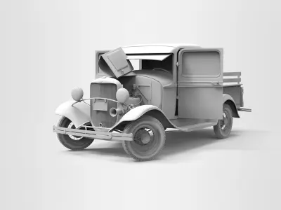 Ford model pickup Free 3D model