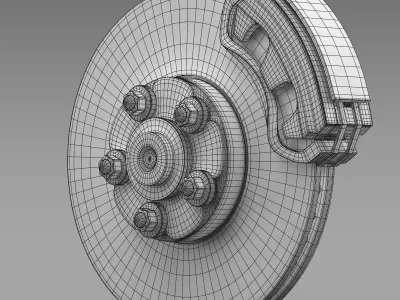 Disc Brake 3D model by CreativeIdeaStudio