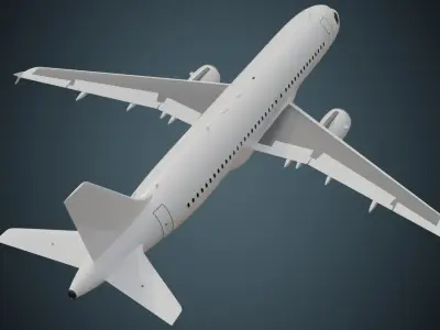 Airliner 1C Low-poly 3D model