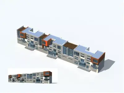Villa residential building 3D model order