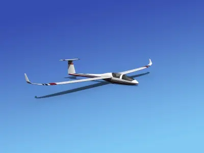 DG-1000 Glider V09 3D model
