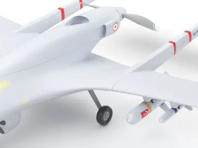 Bayraktar TB2 Turkish Armed Forces Drone 3D model