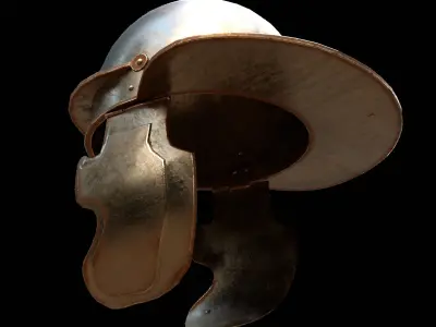 Roman Helmet 02 Low-poly 3D model