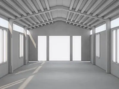 Warehouse 3D model 3