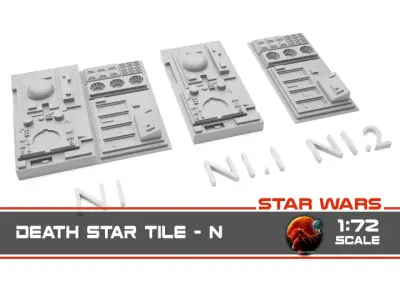Death Star Tile   Type N 3D print model