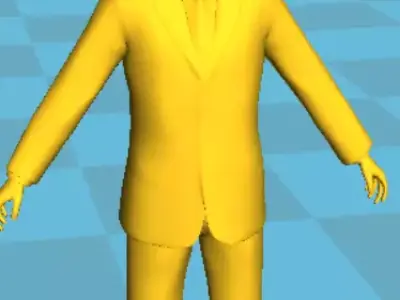 biden man in suit Free 3D print model