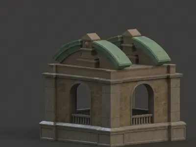 tower 01 Low-poly 3D model