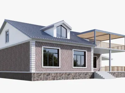house Low-poly 3D model buy