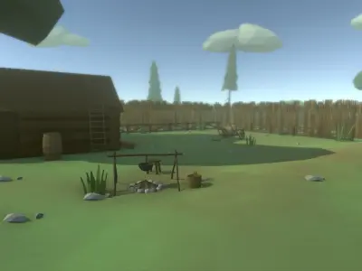 Low Poly Medieval Props Pack Low-poly 3D model