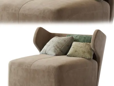 DC 100 Chaise Longue Ceccotti Collezioni 3D model