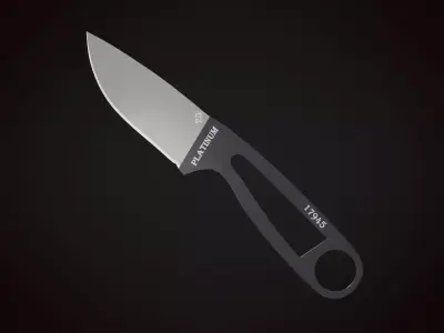 Knife 1 D Low-poly 3D model