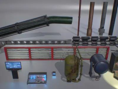 Industrial Pack 01 Low-poly 3D model