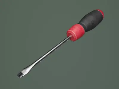 Screwdriver 01 Low-poly 3D model