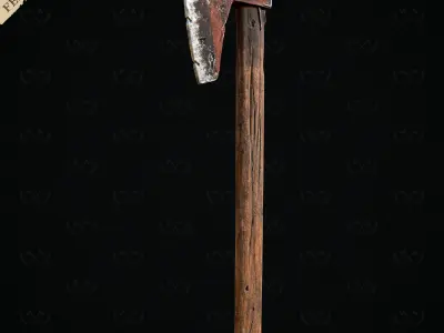 Felling Axe Antique - Diorama Miniature TableTop - Lumberjack 3D print model