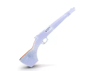 Classic Wooden Shotgun model pack Low-poly 3D model