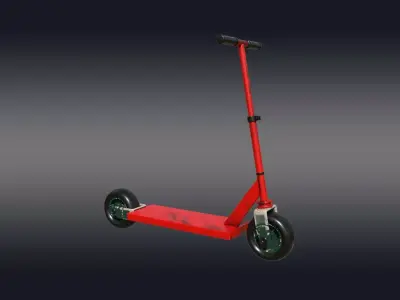 Scooty 3d Model Low-poly 3D model
