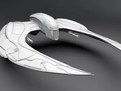 Cylon Raider New Series  scale 3D print model