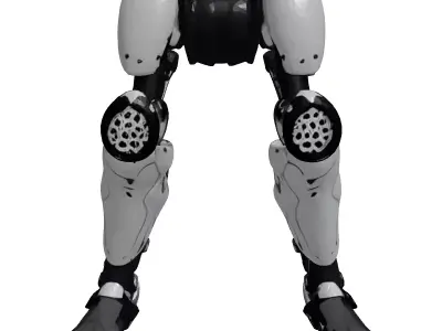 Cybernetic Prosthetic Leg 3D Model 3D model