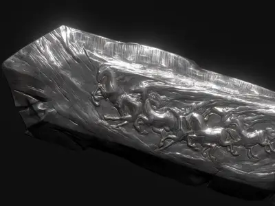 sword Low-poly 3D model 10