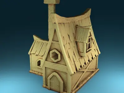 Stylized Middle Ages Set Part 2 3D print model