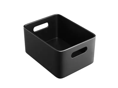 Metal Storage Bin Free 3D model
