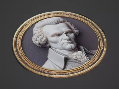 Immanuel Kant Medallion 3D print model