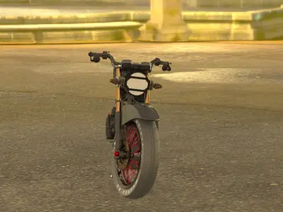 Custom Motorcycle 3D model