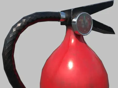 Low Poly Fire Extinguisher Low-poly 3D model purchase