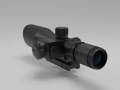 Sniper scope 3D model