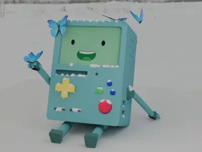 BMO from adventure time show Free 3D model