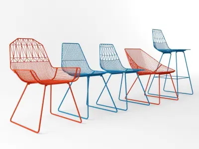 Bend Chairs Collection 3D model