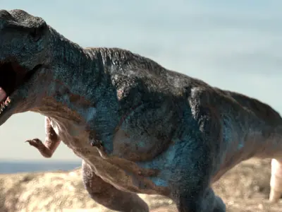 Tyrannosaurus Rex Rigged Animation Low-poly 3D model