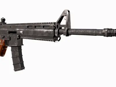 Ruger SR-556 Takedown Rifle 3D model