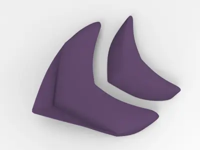Fish Tail Sofa Low-poly 3D model