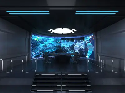 monitoring Center Command Center 3D model