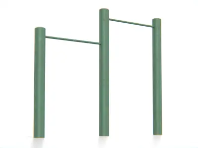 Outdoor Pull-Up Bars Low-poly 3D model