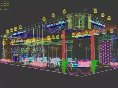 Exhibition - Area - 6X15-3DMAX2009-015 3D model