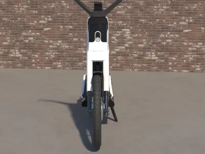 VW Streetmate E-bike Scooter Low-poly 3D model