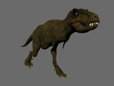 T-Rex dinosaur Low-poly 3D model get