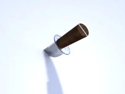 Old knife lowpoly model 3D model