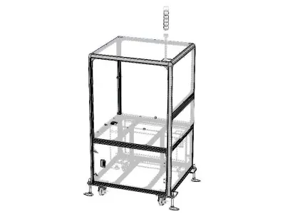 Aluminum Robot Structure - Enclosed 3D model