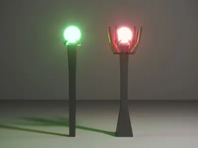 Magic Stands Monuments Low-poly 3D model