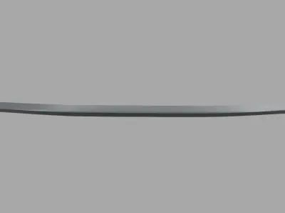 Car Spoiler 012 Low-poly 3D model